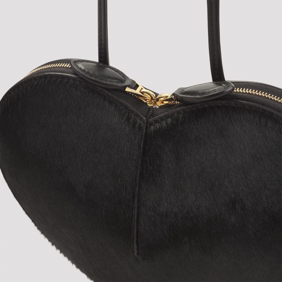 Alaïa Heart-Shaped Brown Calf Leather Handbag With Gold-Tone Hardware