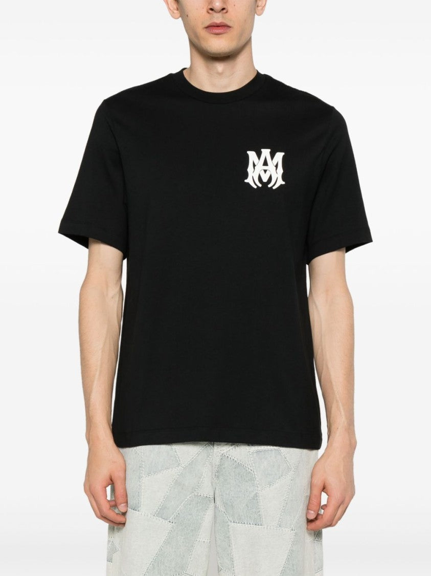 Amiri Black Short-Sleeve T-Shirt With Logo Accents