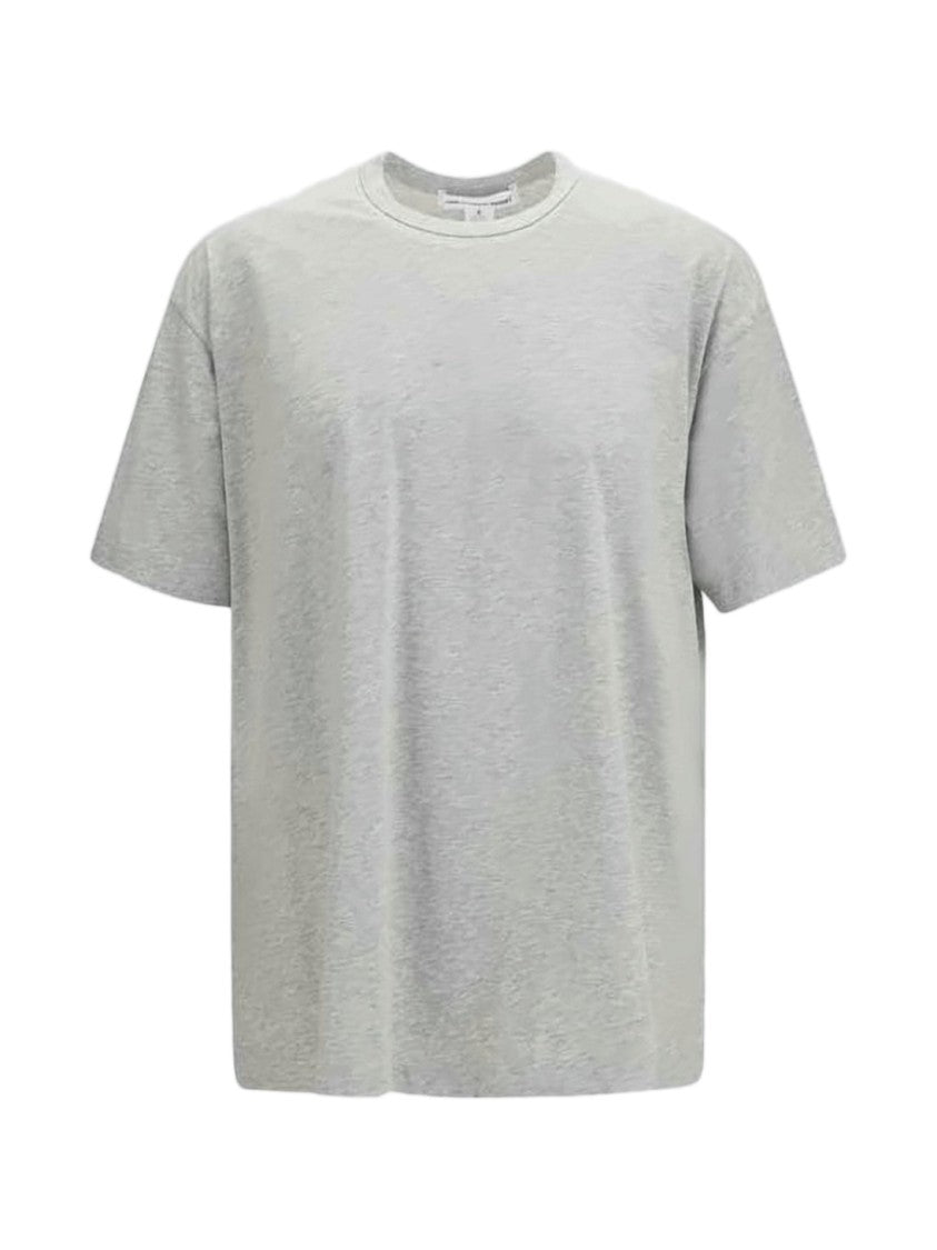 Comme Des Garçons Heathered Grey T-Shirt With Classic Crew Neckline