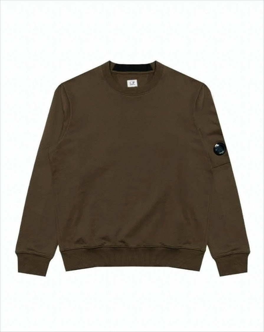 C.P. Company Long-Sleeve Sweatshirt With Zippered Pocket And Ribbed Details