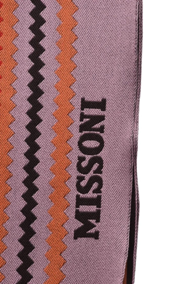 Missoni Red Green Wool Scarf