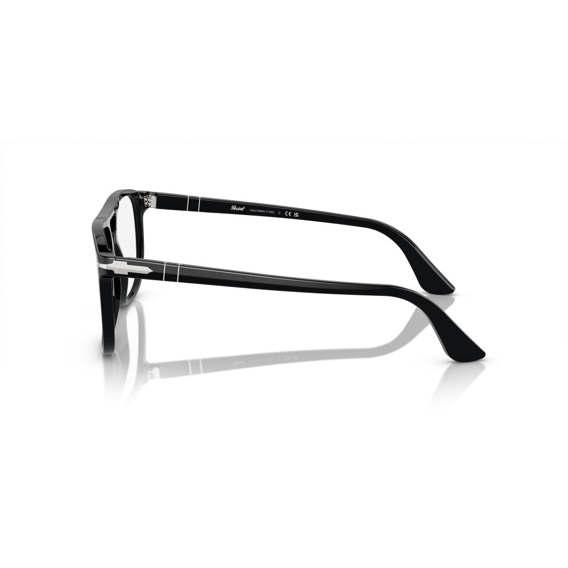 Persol 0Po3329v Bold Rectangular Eyeglasses With Double Bridge Design