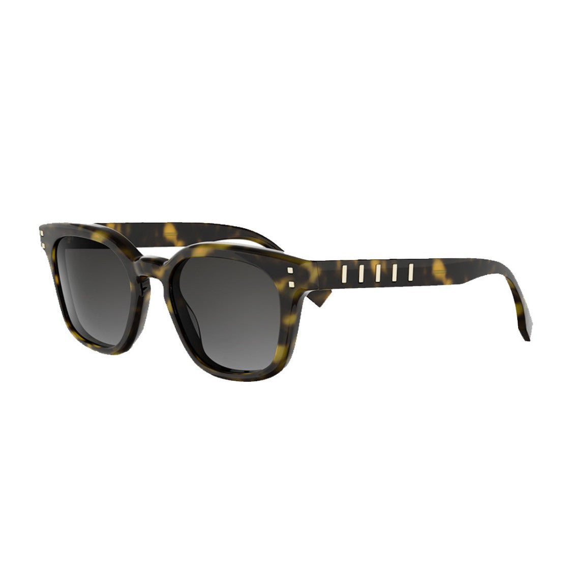 Fendi Havana Five Sisters Square Acetate Sunglasses