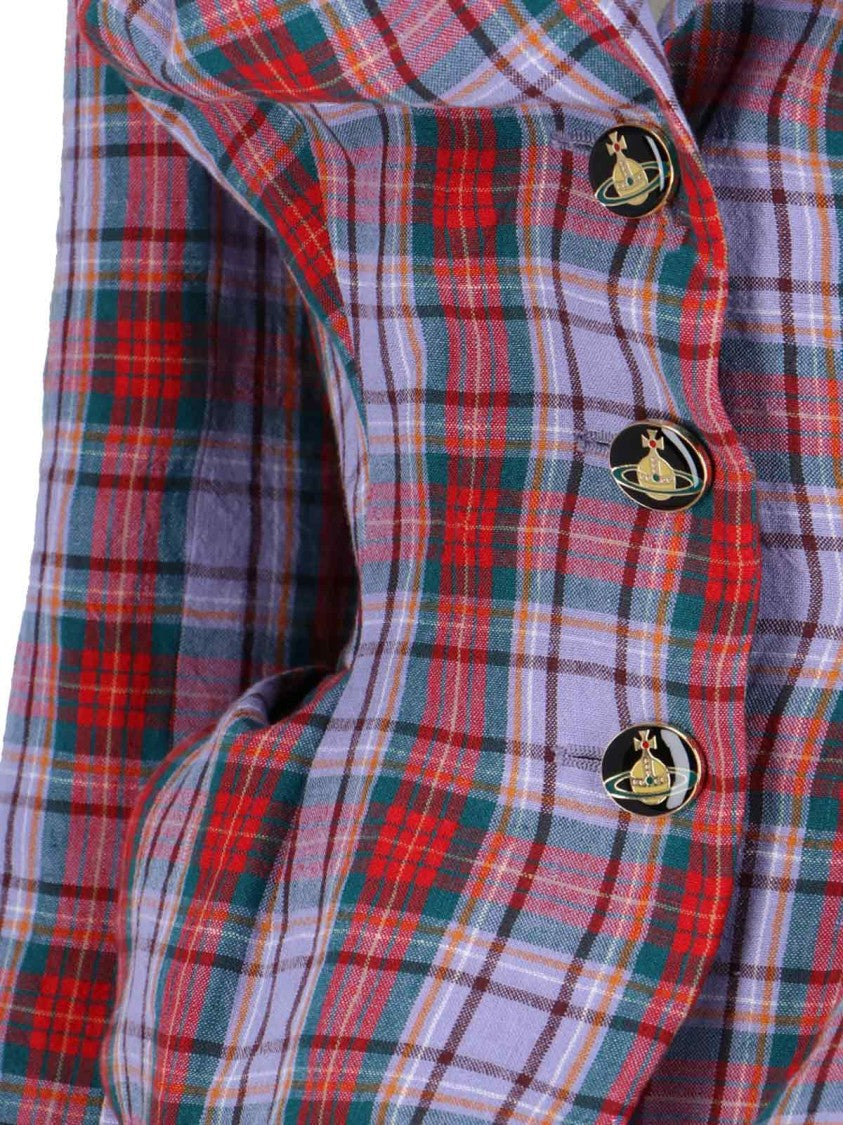 Vivienne Westwood 'Tartan' Single-Breasted Blazer – Multicolor