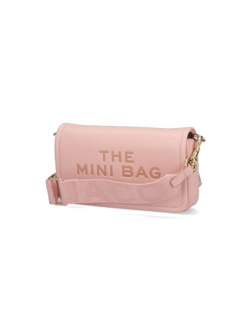 Marc Jacobs Pink The Leather Hammered Shoulder Bag