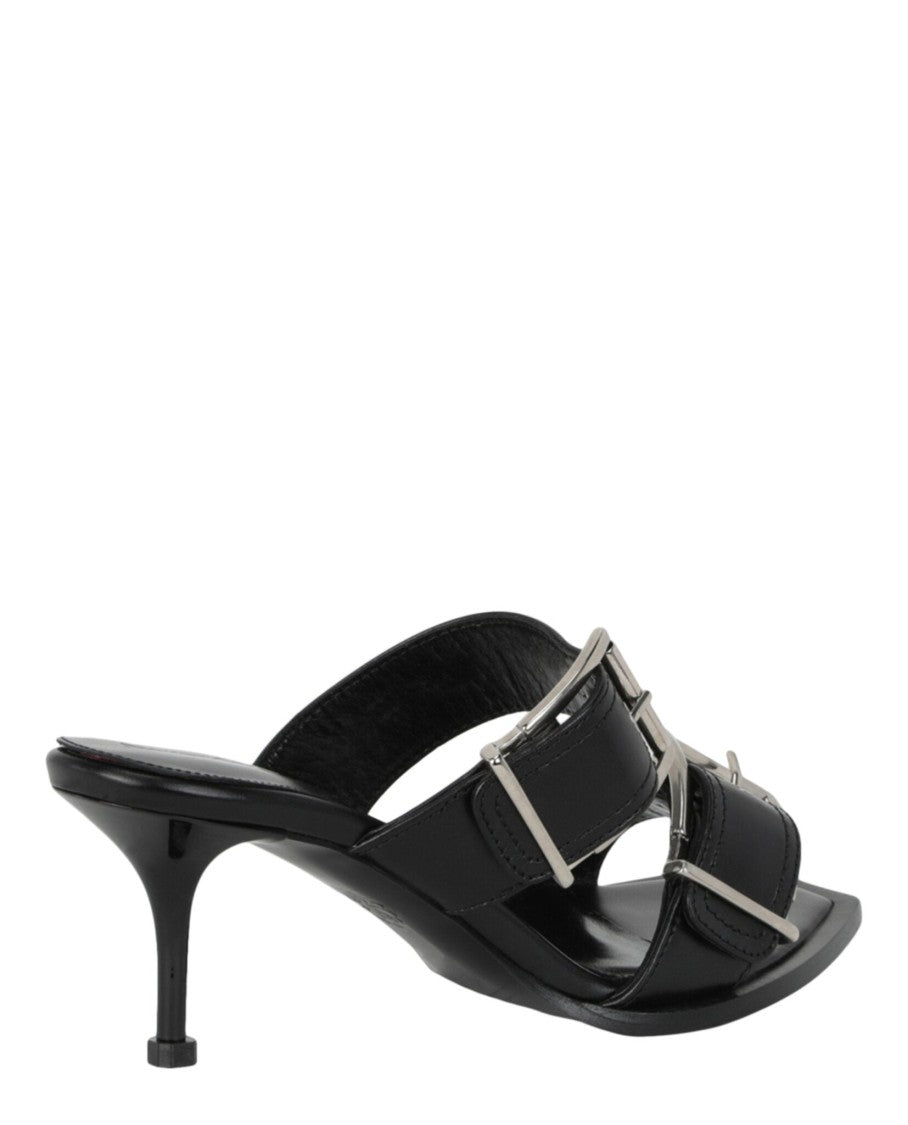 Alexander Mcqueen Double Buckle Punk Mules