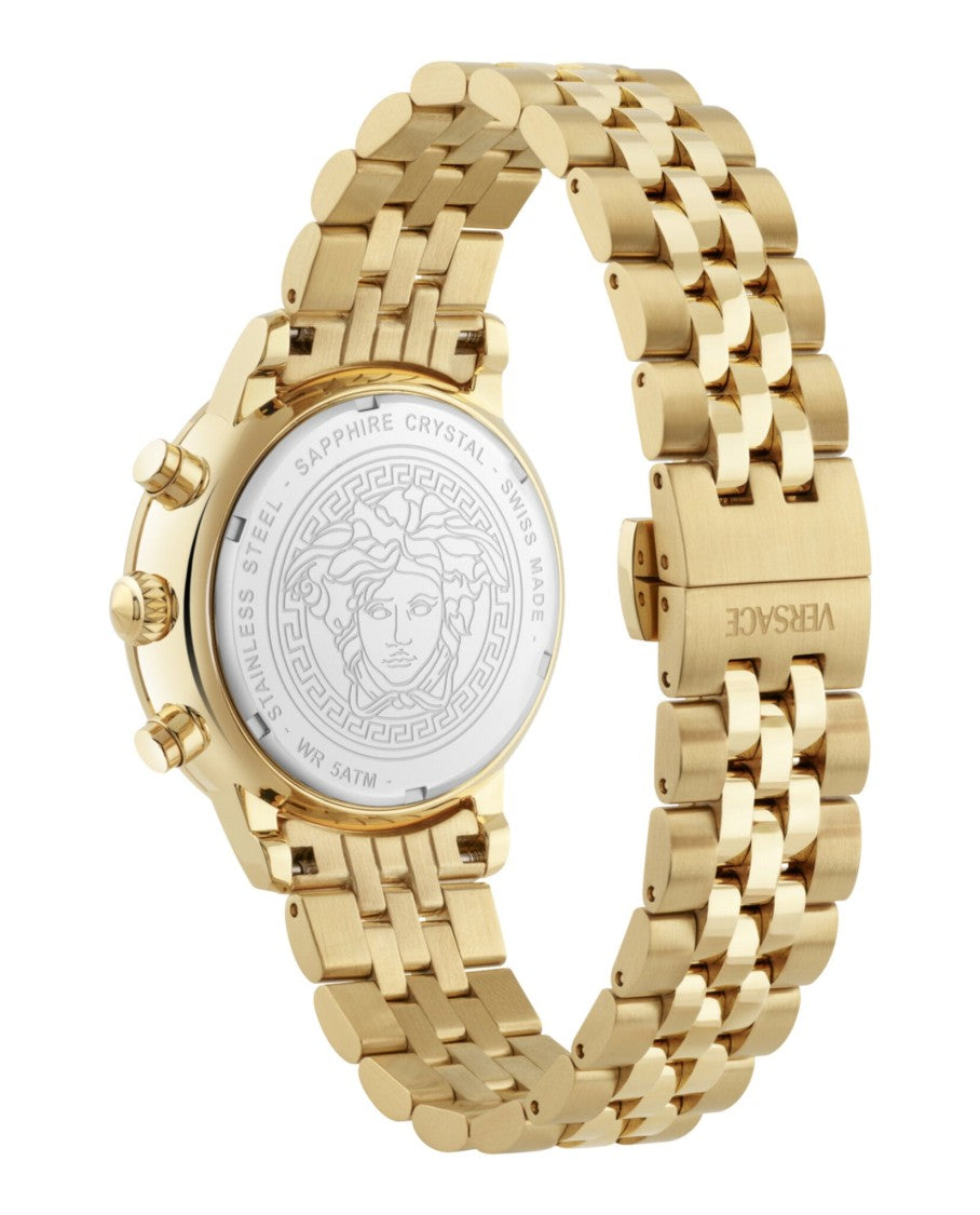 Versace Classic Round Chrono Bracelet Watch