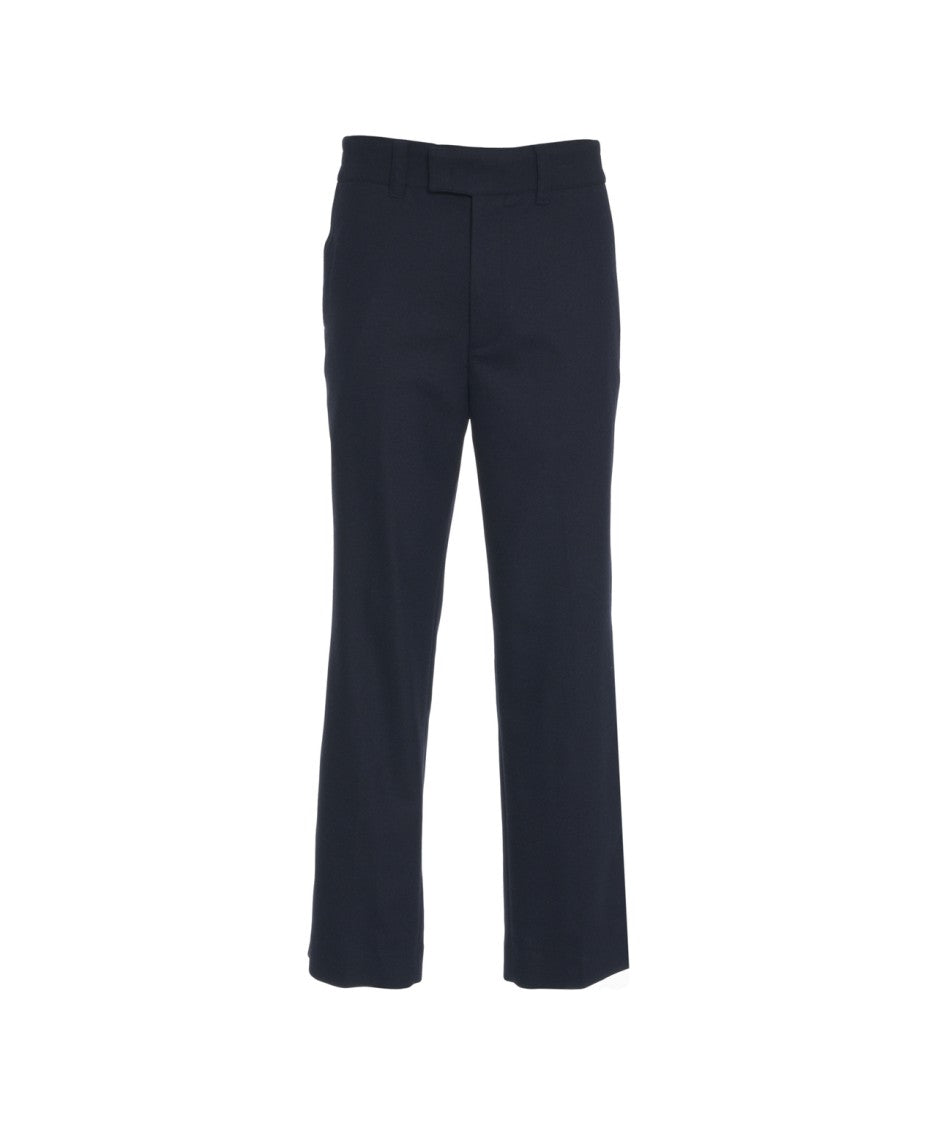 Paolo Pecora Tailored Blue Chinos With Discreet Closure