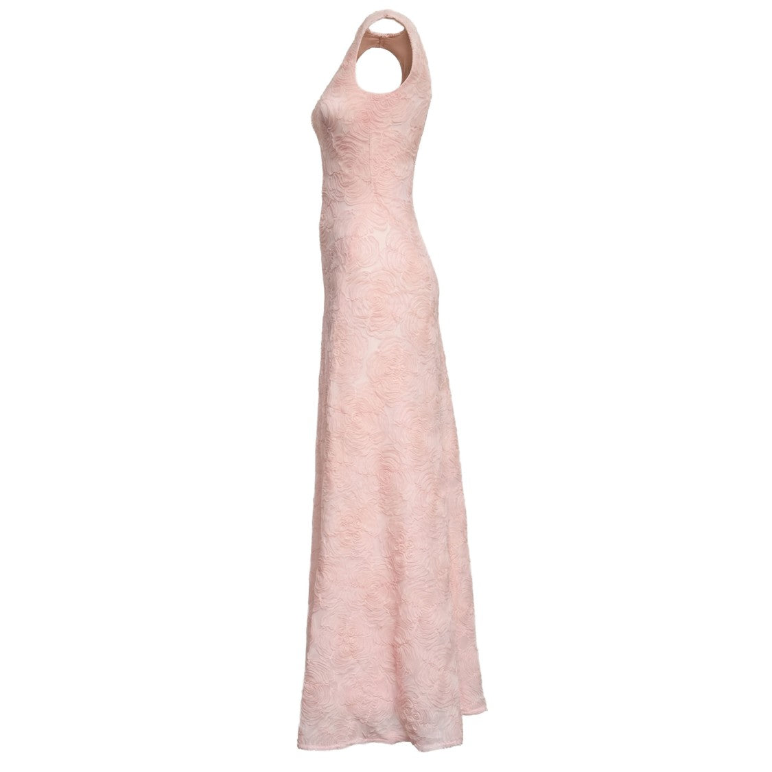 Rotate Light Pink Asyna Floral Jacquard Maxi Dress