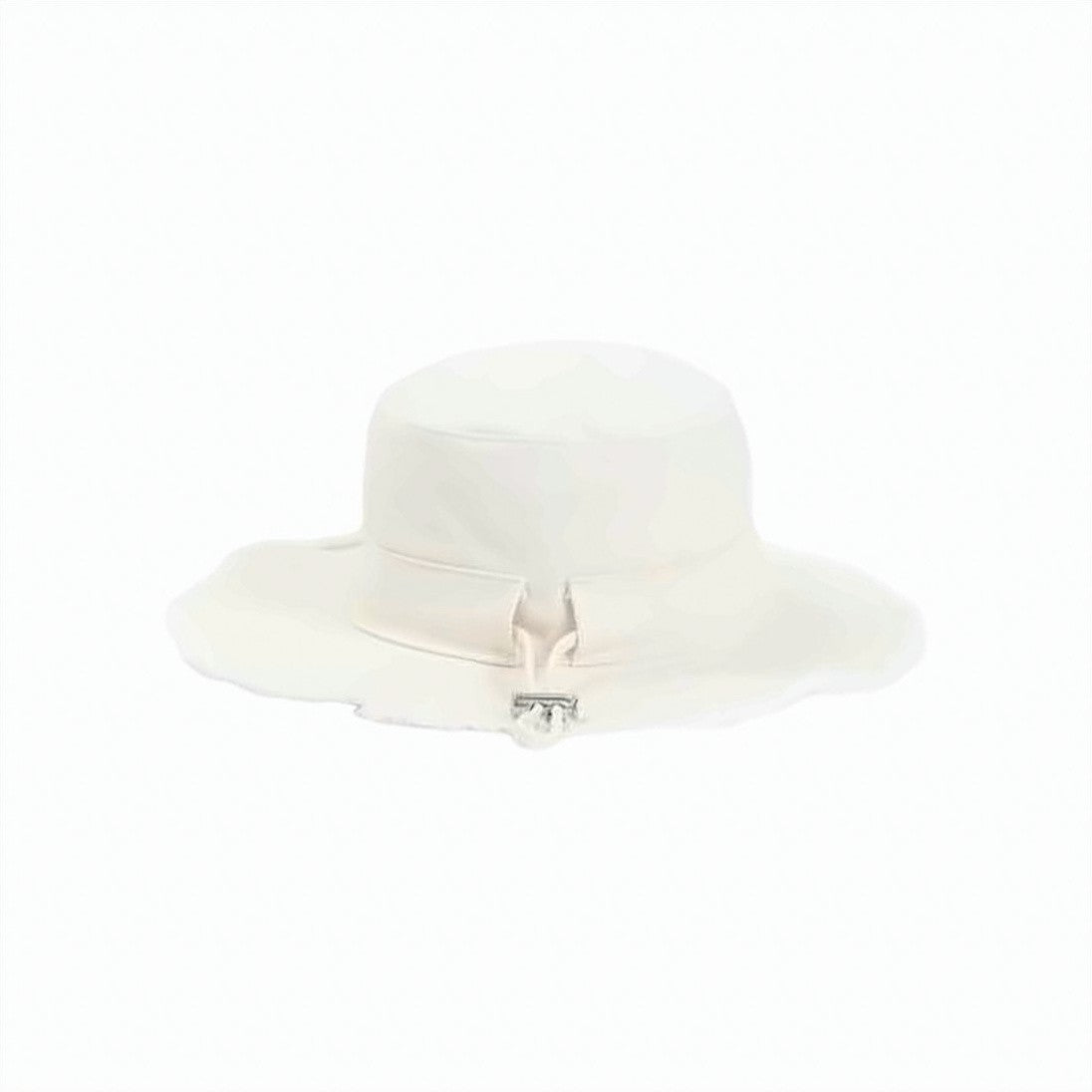 Jacquemus Cotton Bucket Hat With Frayed Brim