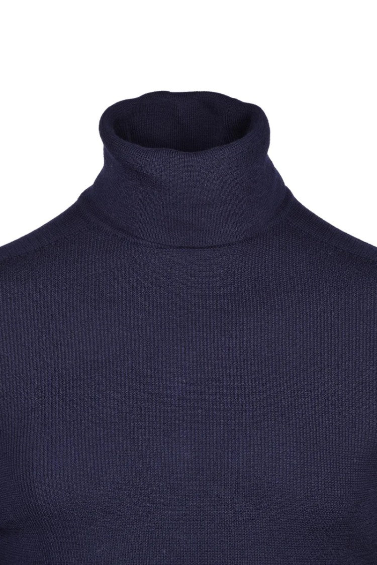 Balmain Merino Wool Turtleneck - Blue