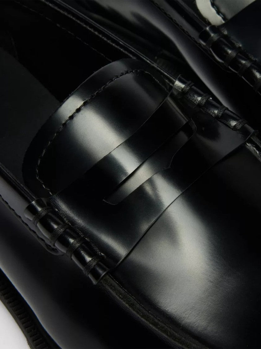 Dr. Martens Mayfare Polished Black Leather Penny Loafers