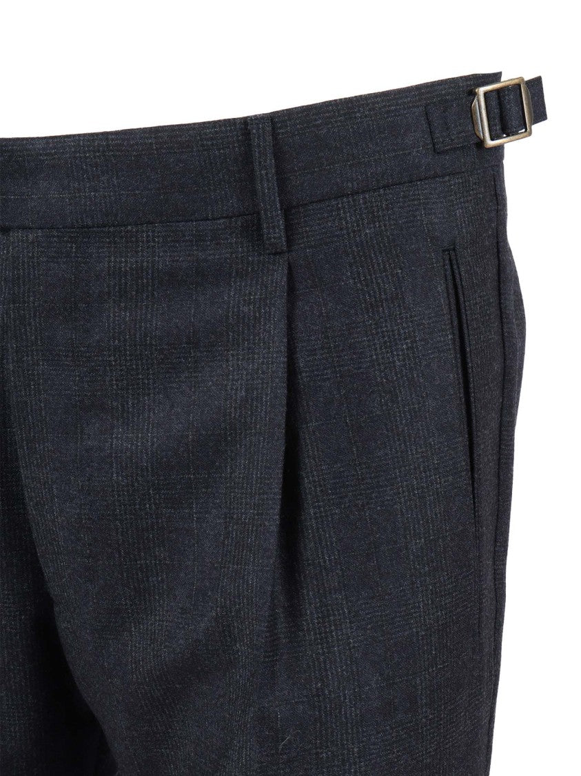 Berwich Classic Tailored Grey Trousers With Straight Leg Design