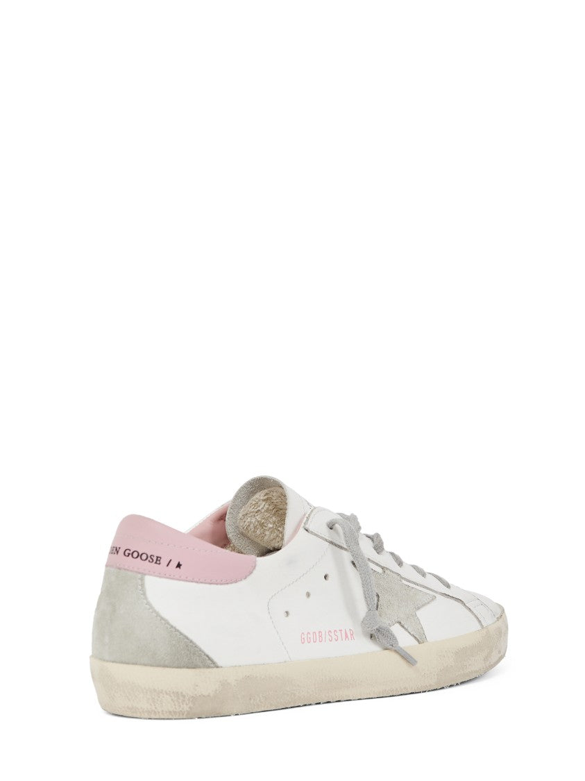 Golden Goose Leather Sneakers With Suede Accents