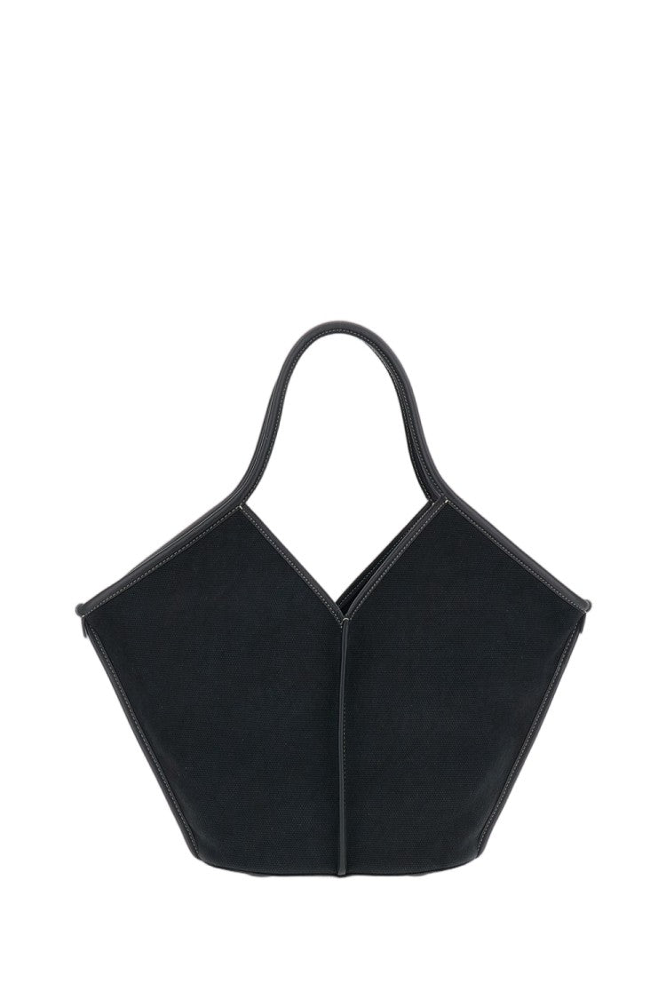 Hereu Black Cotton Tote Bag