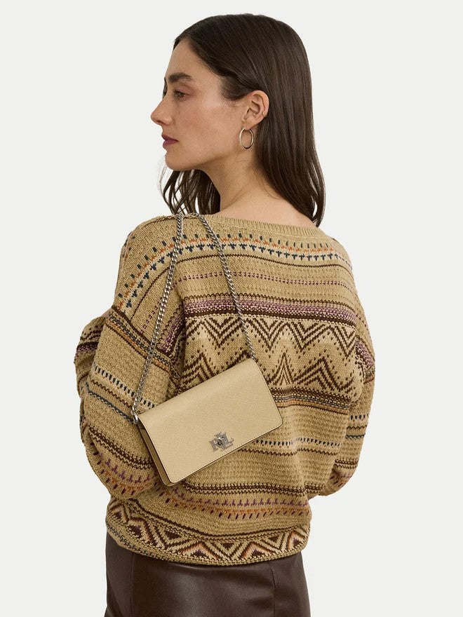 Lauren Ralph Lauren Textured Leather Phone Bag