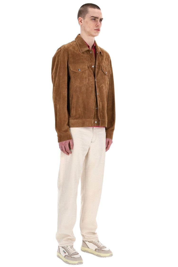Eleventy Artisanal Trucker Suede Jacket