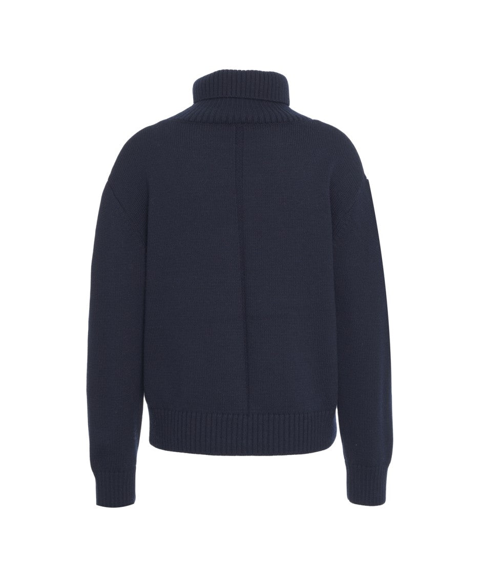 Add Turtleneck Sweater In Soft Merino Wool