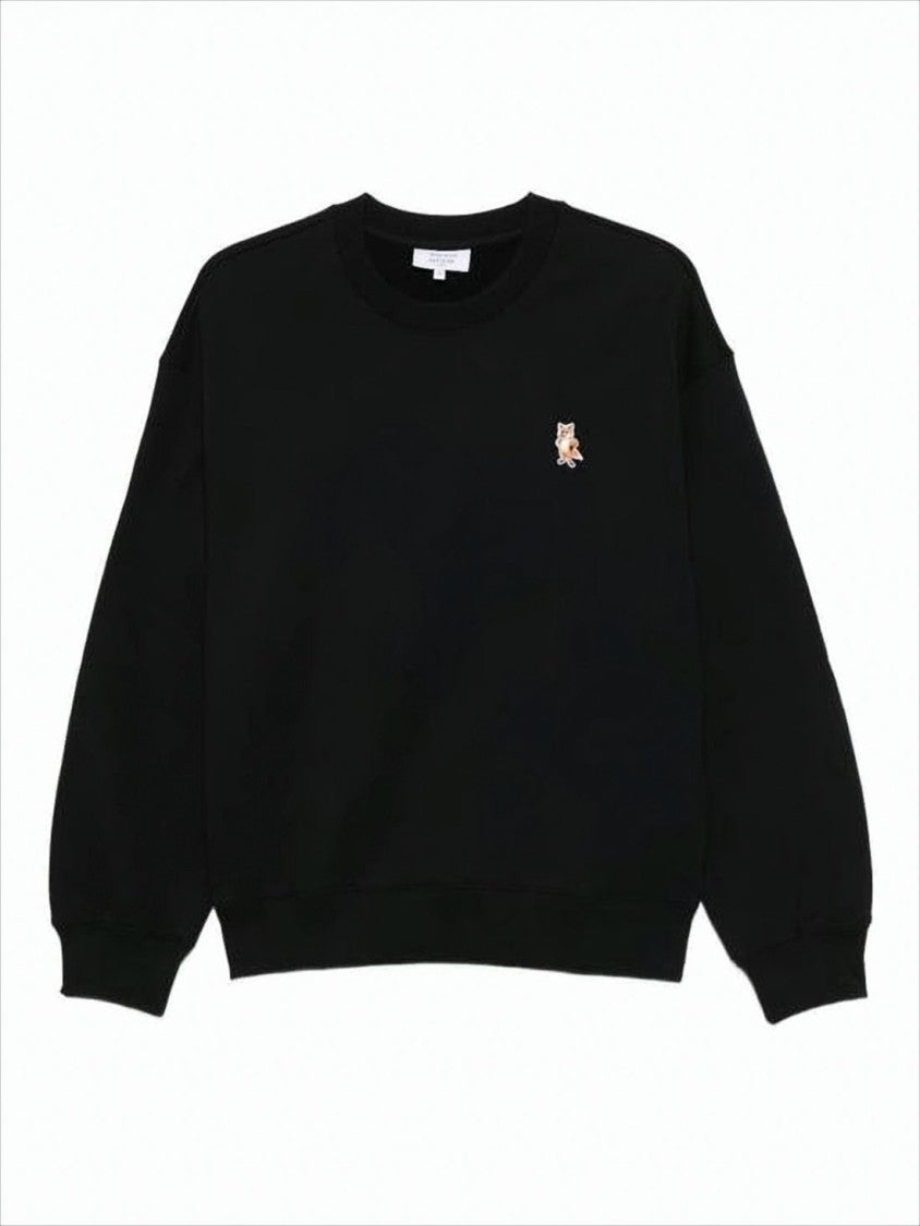 Maison Kitsuné Classic Crew Neck Black Sweatshirt