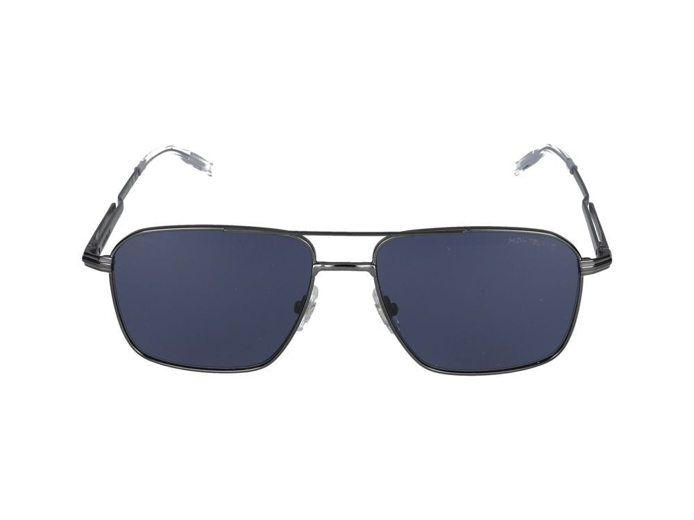 Montblanc Sunglasses Mb0278s 003 Ruthenium Ruthenium Blue 56/16/145
