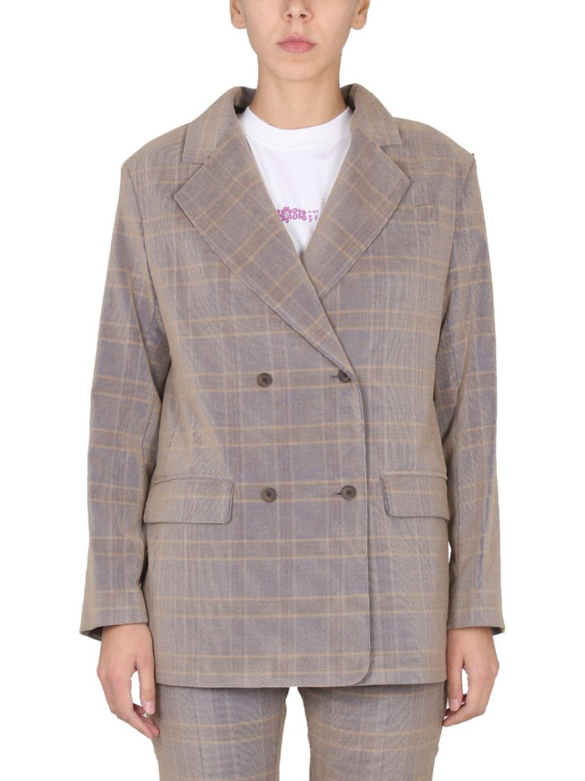 Mcq Double-Breasted Oversized Blazer With Mirror Lapels