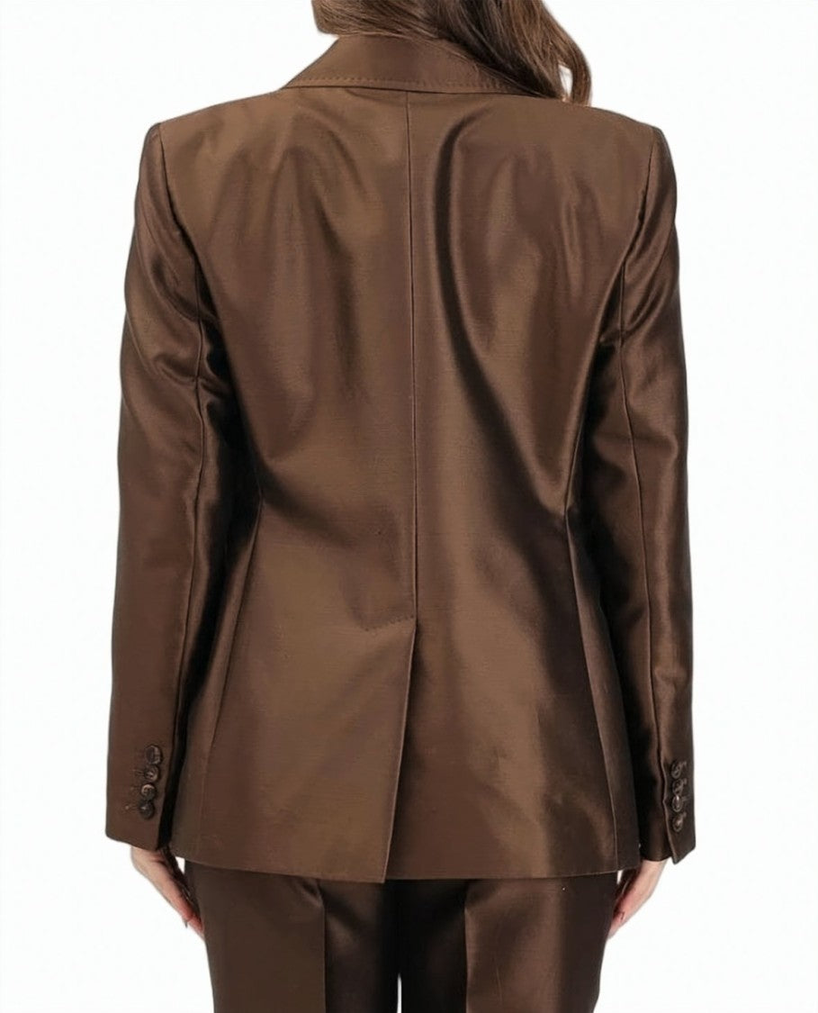 Max Mara Mstpeccati Cotton Silk Tailored Blazer