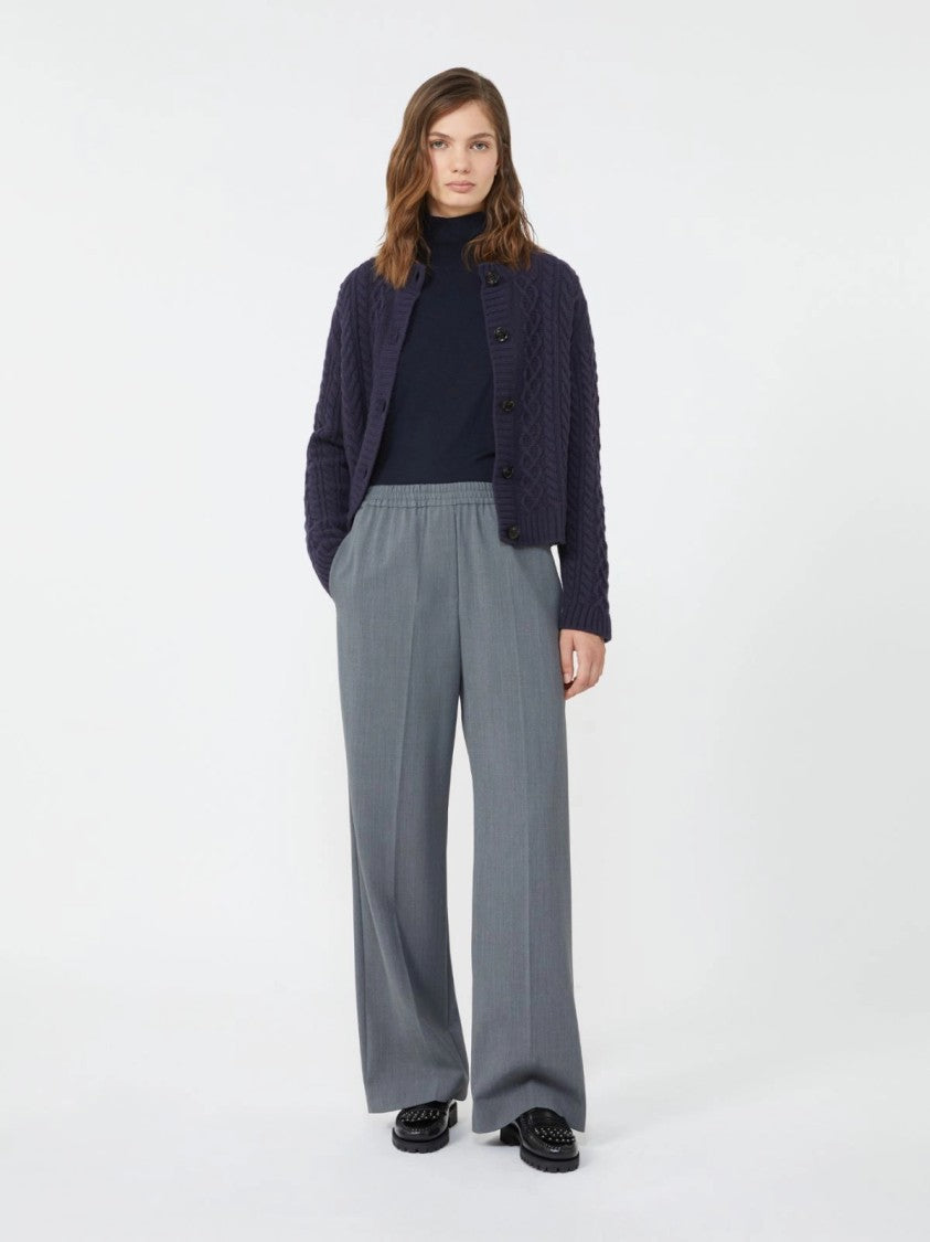 Max Mara Wide-Leg Pants With Elastic Waistband And Design