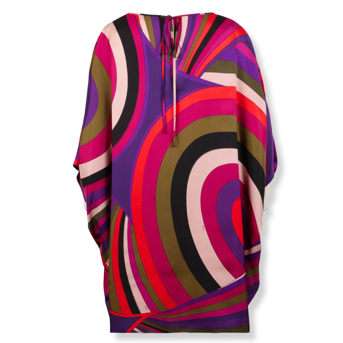 Pucci Abstract Wave-Print Silk Dress