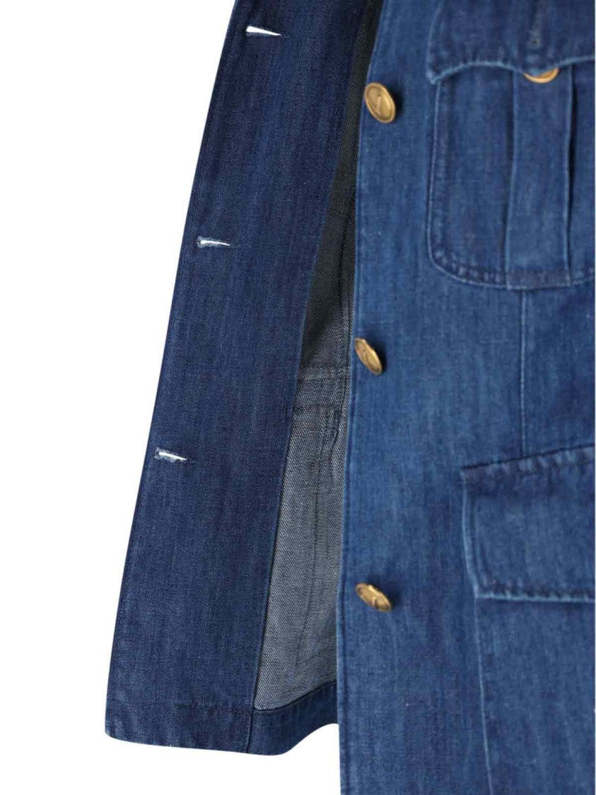 Valentino Denim 'Sahariana' Jacket – Blue