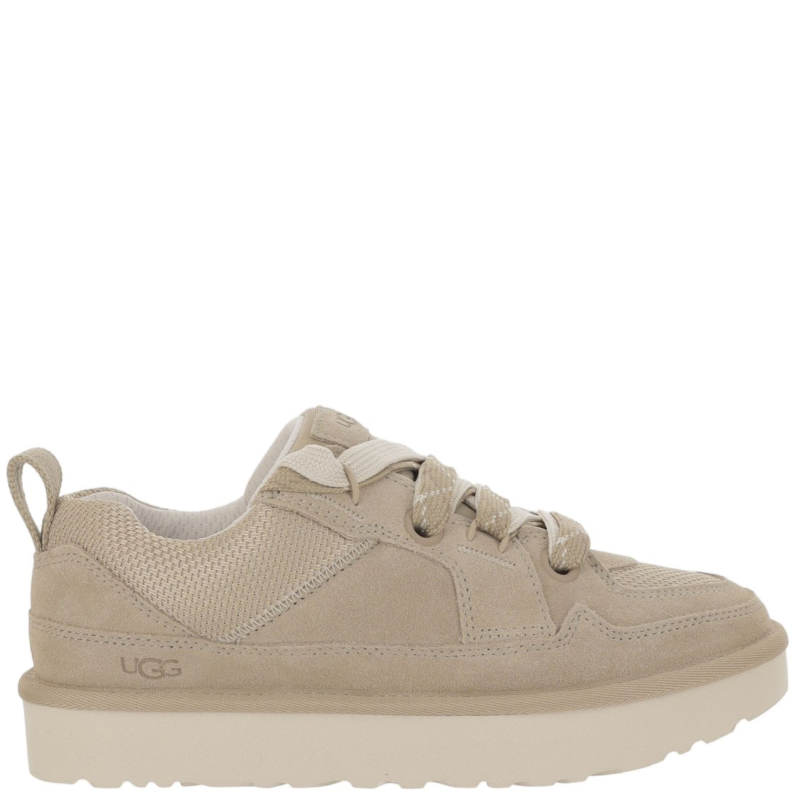 Ugg Beige Suede Woven Sneakers