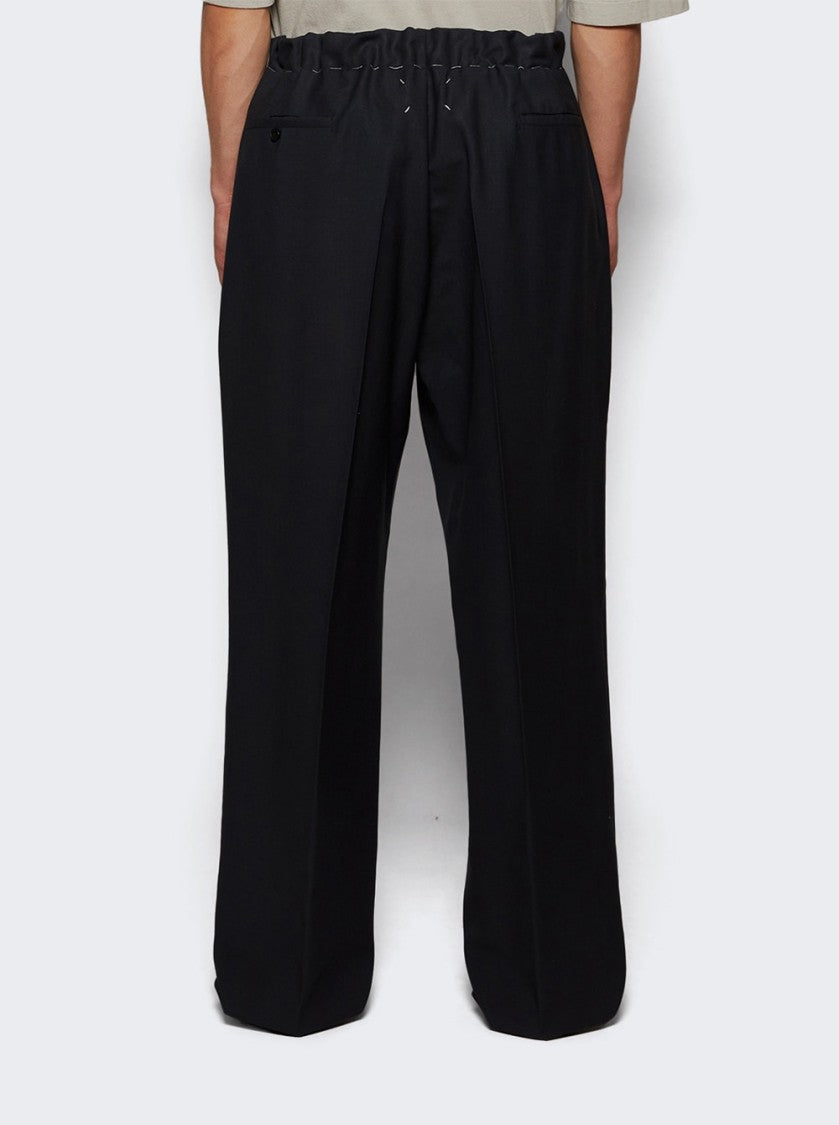 Maison Margiela Creased Pants Midnight Blue
