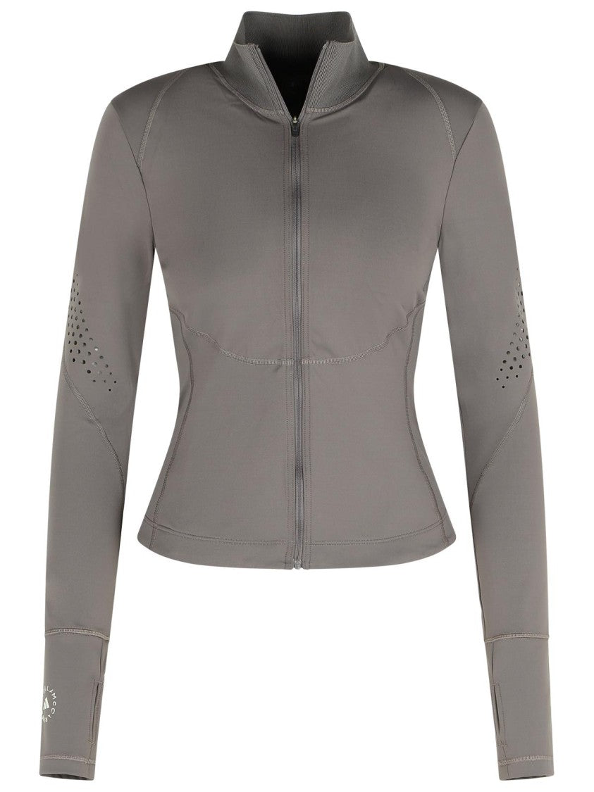 Adidas By Stella Mccartney 'Tpr' Grey Polyamide Blend Sweatshirt