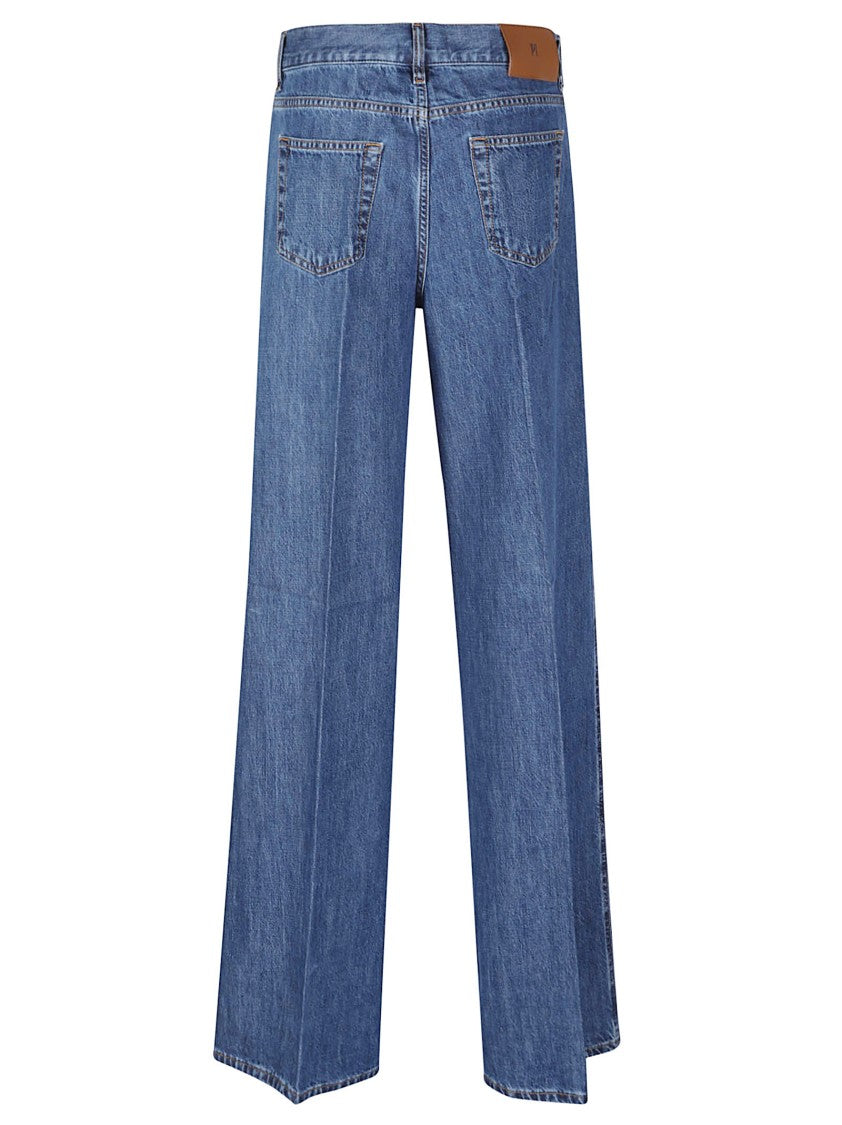 Pt Torino Mid Blue Cindy Straight Leg Jeans