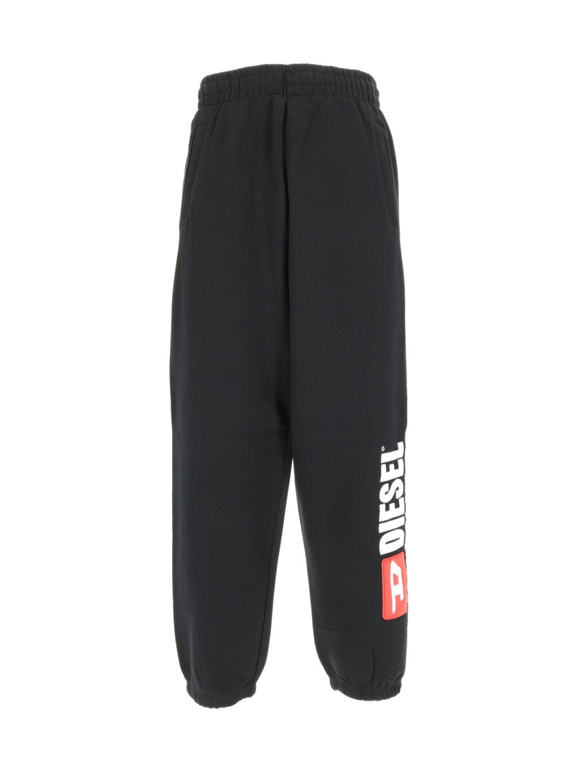Diesel Black P-Marky Div Cropped Pants