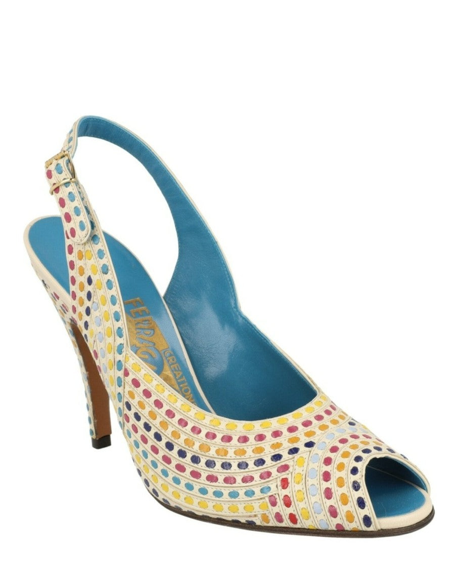 Ferragamo Margareth Archive Limited Edition Slingback Heels