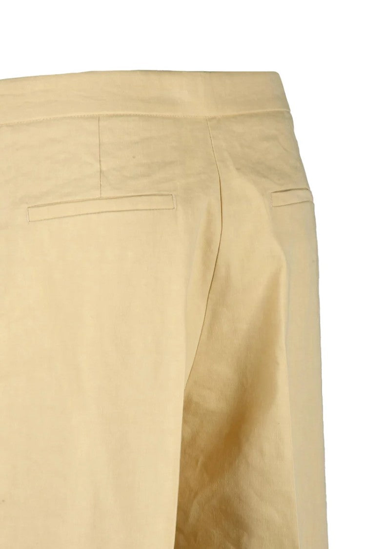 Pinko Linen Stretch Trousers - Beige