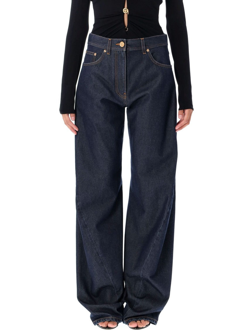 Versace Twisted Baggy Jeans