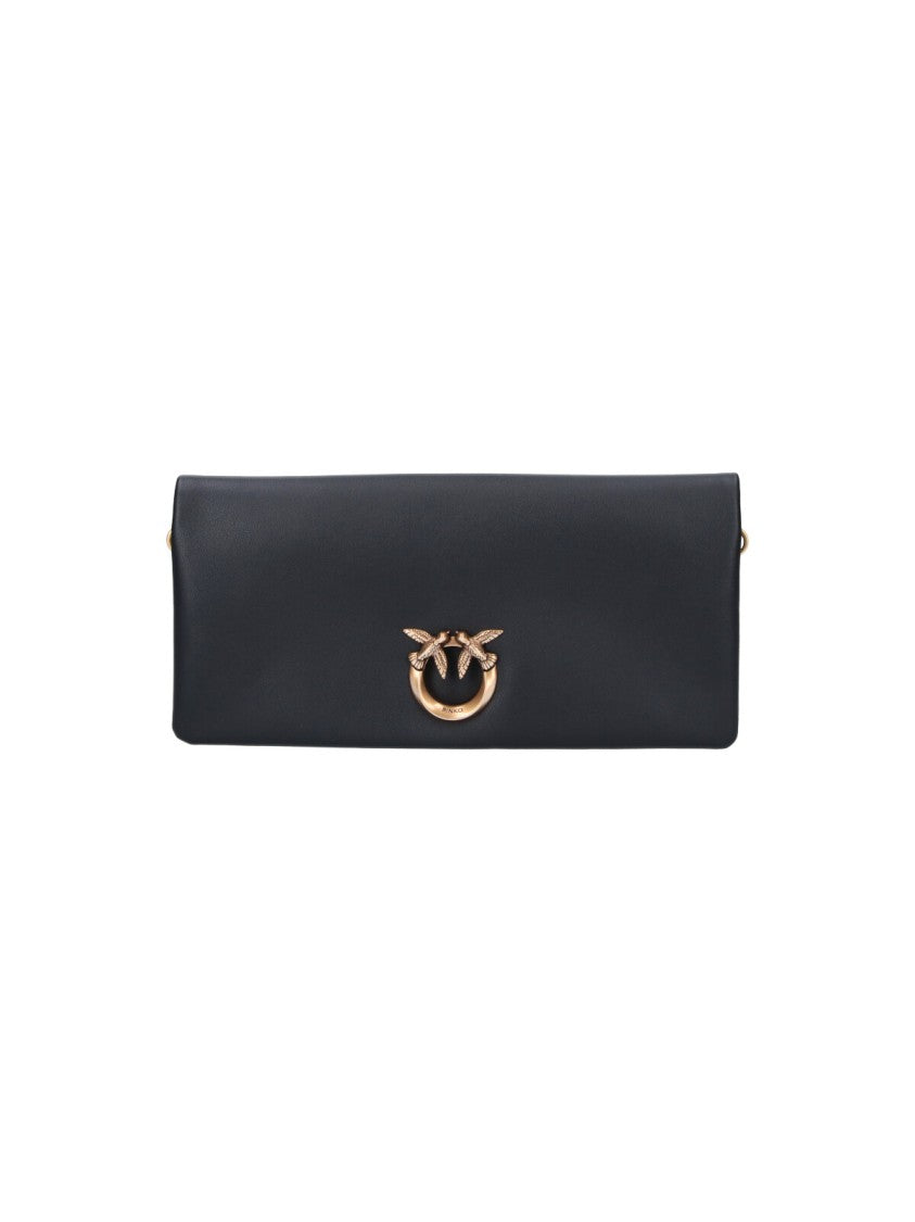Pinko Black Click Soft Leather Bag