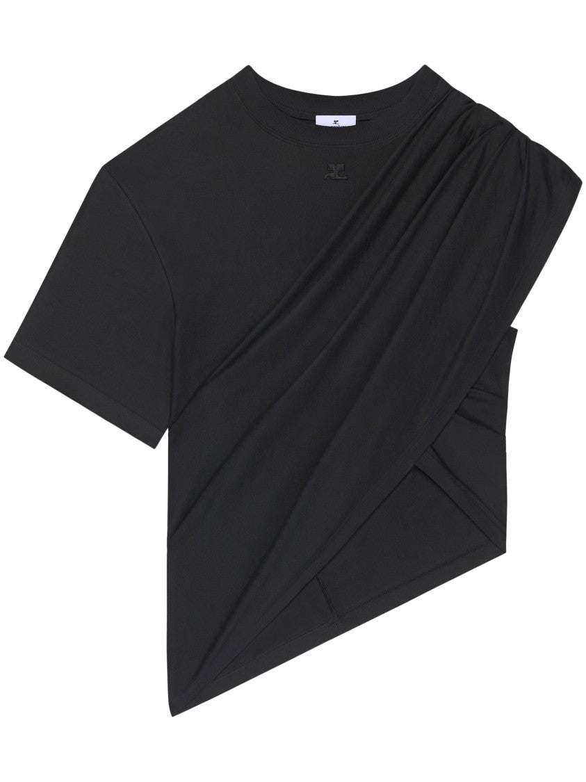 Courrèges Asymmetrical Twist Courrèges T-Shirt