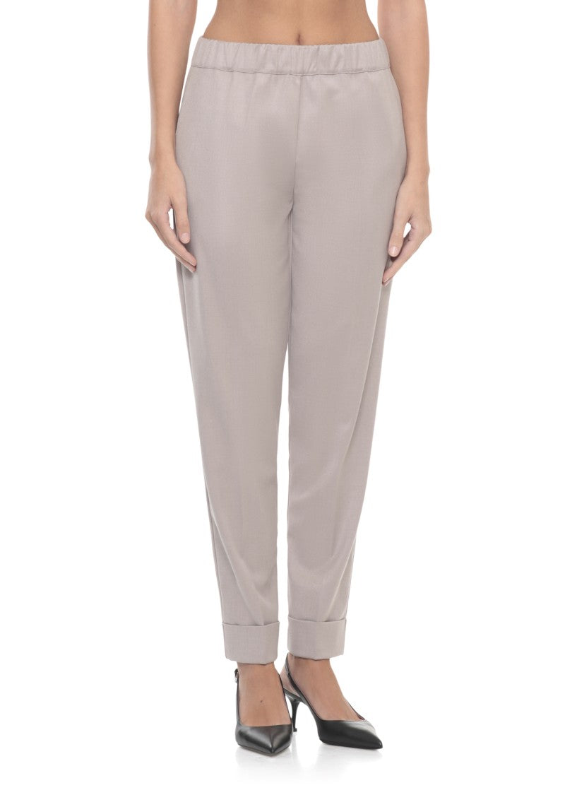 D. Exterior Beige Viscose Blend Pants