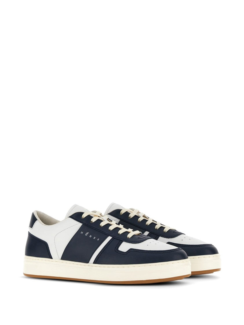 Hogan White Minimalist Nappa Leather H-Tv Sneakers