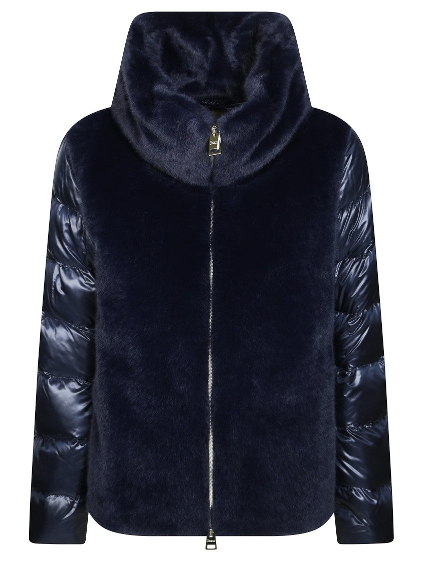 Herno Ultra-Light Bimaterial Bomber Jacket