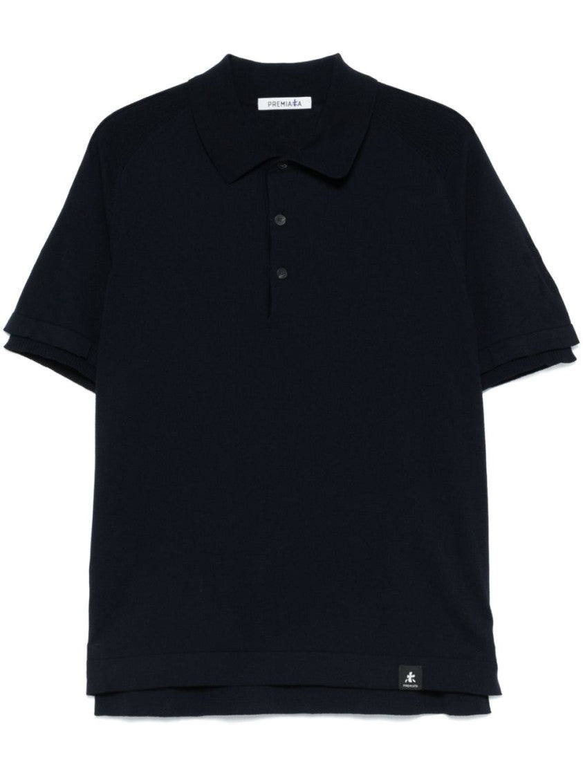 Premiata Classic Collar Polo Shirt With Subtle Texture