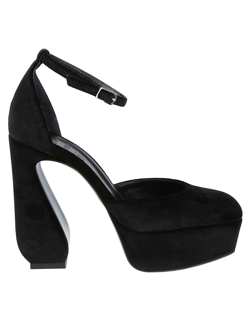 Si Rossi Suede Block Heel Pumps