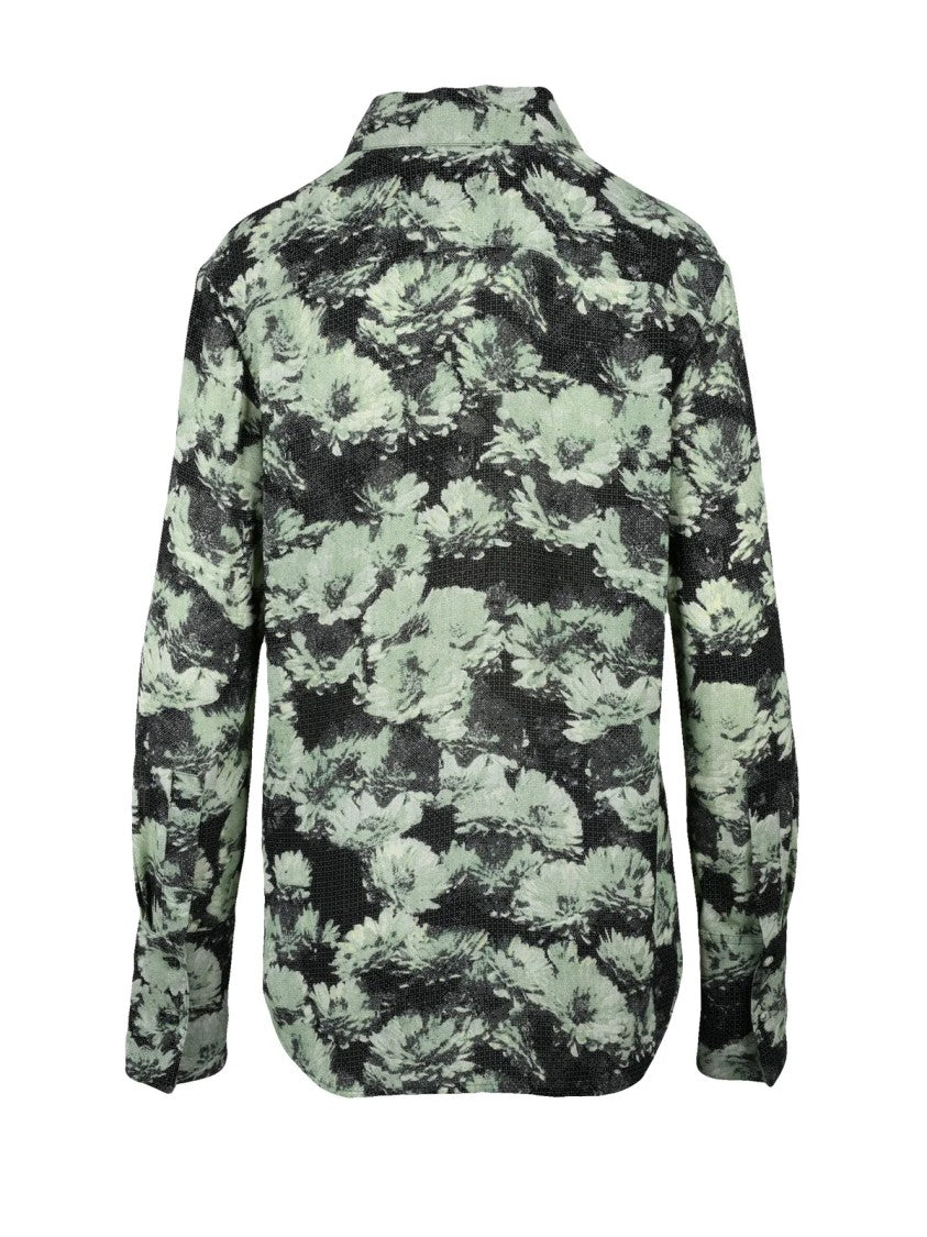 Tory Burch Viscose Shirt - Green/Black