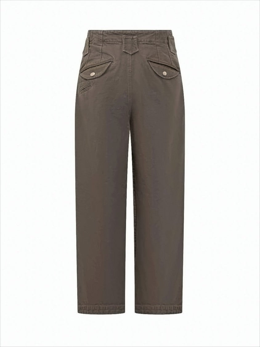 Kenzo Textured Cotton Straight Pants