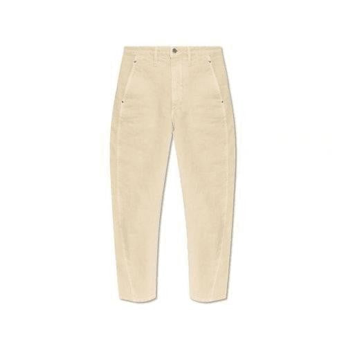 Lemaire High-Waist Straight Pants With Side Pockets