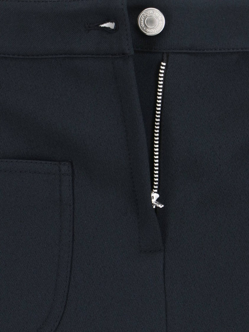 Courrèges "2-Pocket" Mini Skirt – Black