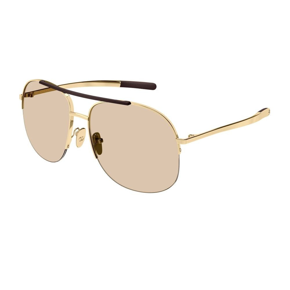 Gucci Gg2165s 002 Gold Brown Sunglasses