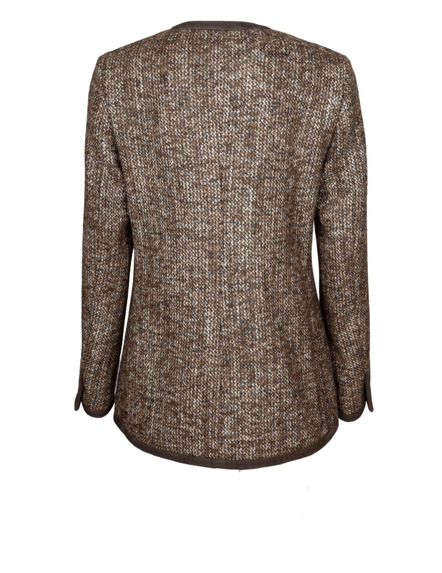 Golden Goose Coffee  Journay Wool Tweed Jacket